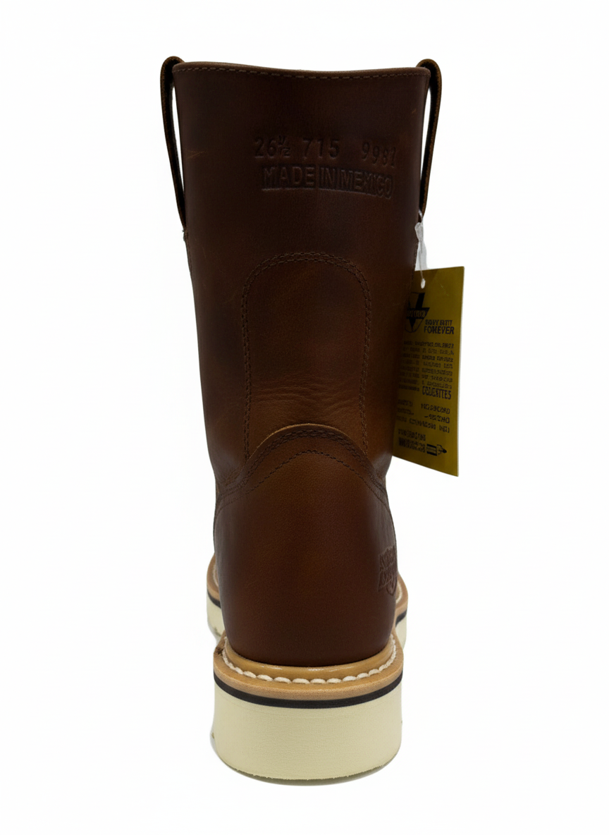 Men's Work Boots E E-715 Shedron Round Toe Work Boots With Striped Sole