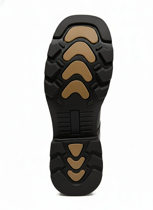 Men's Work Boots E-6486 Crazy Cafe Square Toe kansas (SIN) NGO-OCR