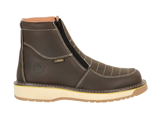Men's Work Boots Caribu E-371E Floter Brown Roundo Toe