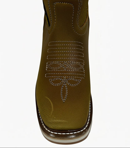 Men's Work Boots E-7600 Crazy Mango with flag Guatemala Square Toe