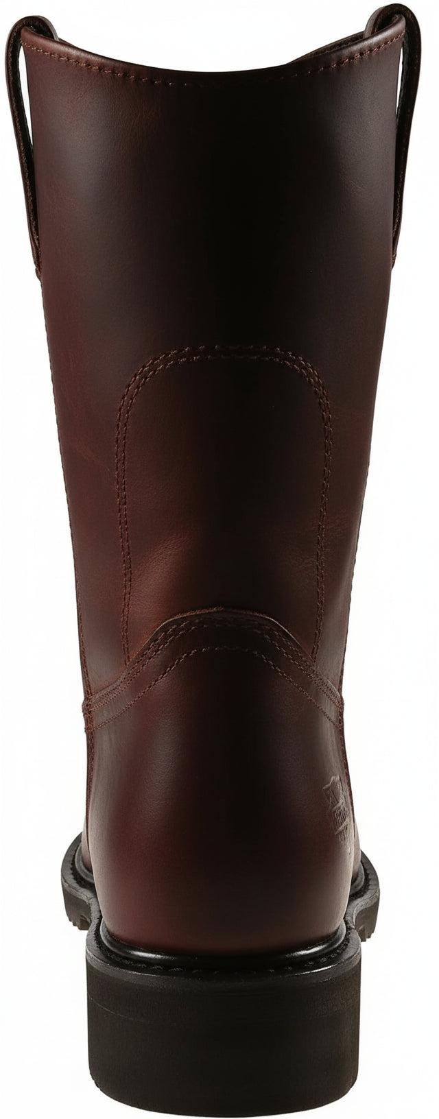 Men's Work Boots E-717 Leather Boots Wine Color