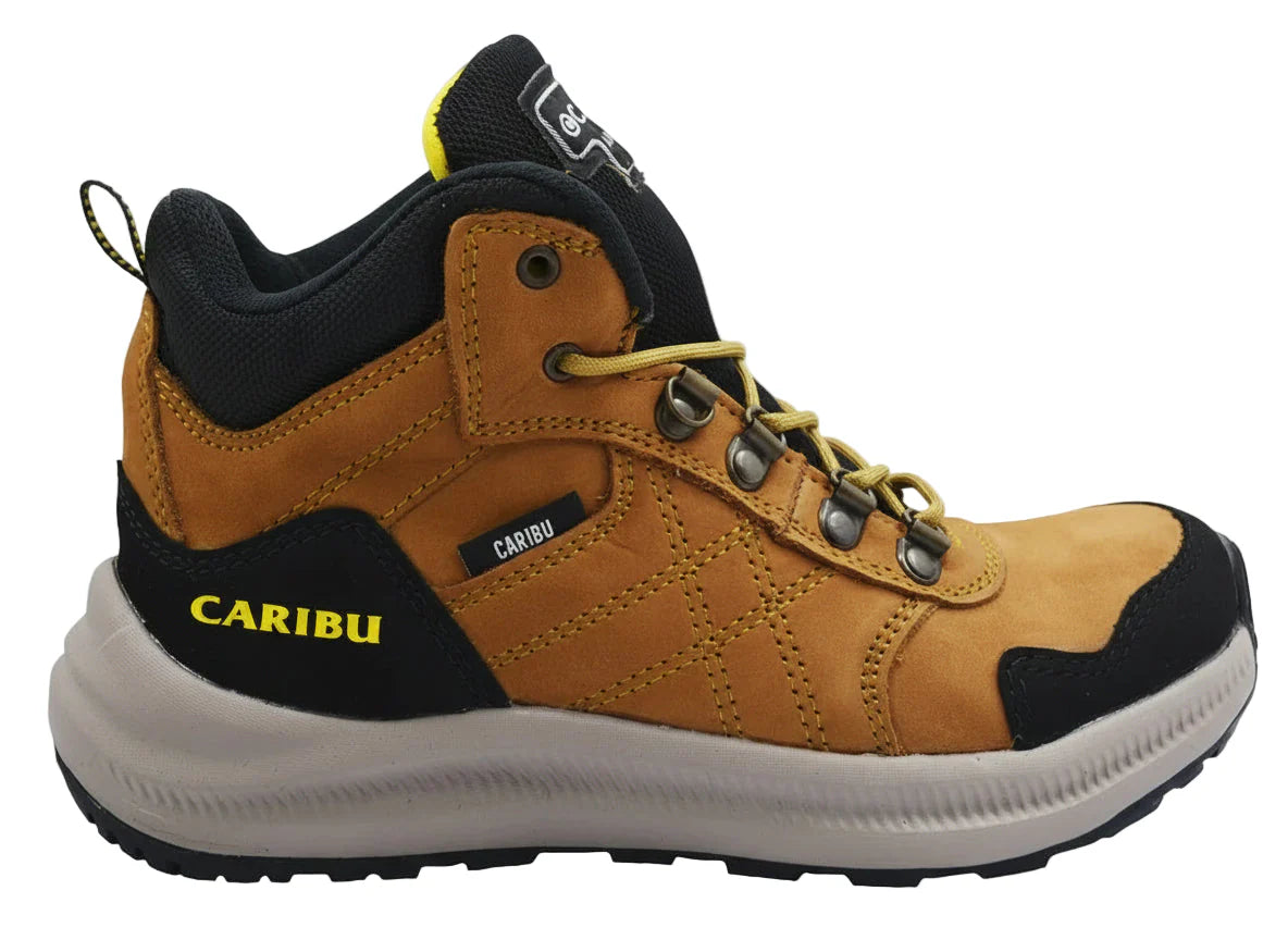 Men's Work Boots Caribu E-502 Nobuck Cajeta