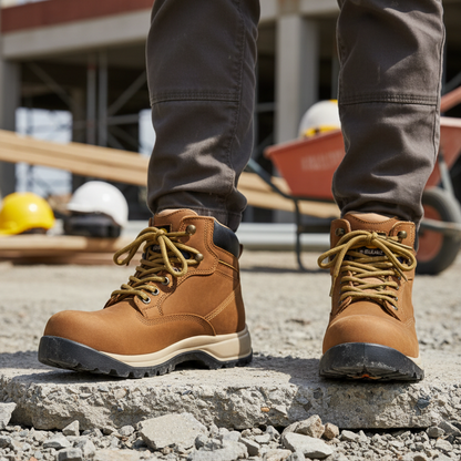 Women Work Boots Caribu 798- Nobuck Cajeta Steel Toe