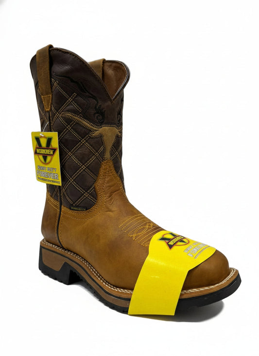 Men's Work Boots E-6215 Alazan Arena Square Steel Bullying Oklahoma