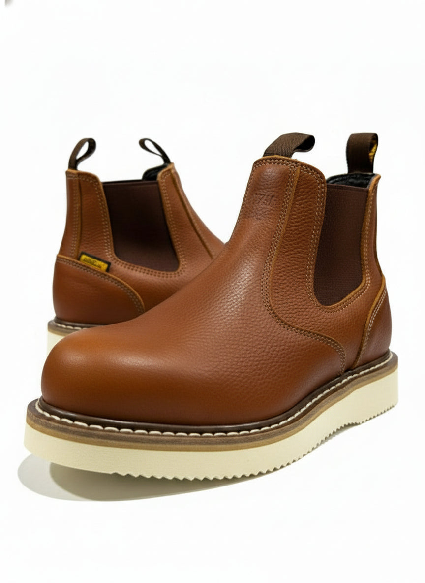 Men's Work Boots E-1000 Shedron Flother Round Toe