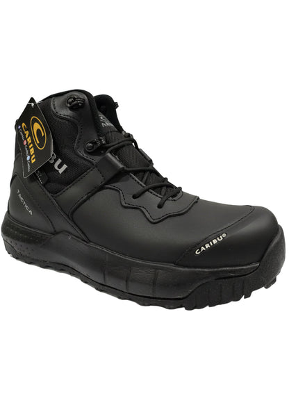 Men's Work Boots Caribu E-358 Hungaro Black Round Toe