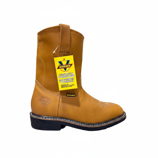 Men's Work Boots E-922 Square Toe Crazy Leather Mango
