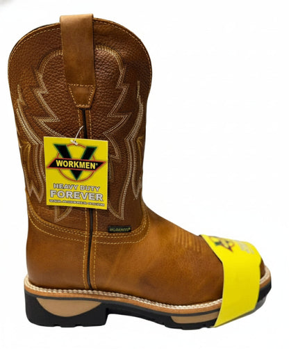 Men's Work Boots E-6480 Crazy Miel  Bullying Steel Toe Kansas (SIN) NGO-OCR