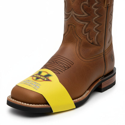 Men's Work Boots E-6485 Crazy Miel Square Steel Bullying Toe Kansas (Sin) NGO-OCR