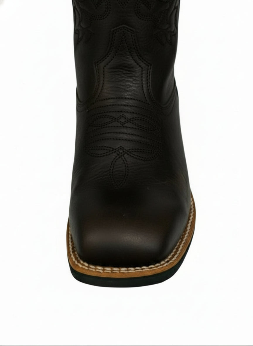 Men's Work Boots E-6611 Crazy Choco Square Steel Bullying Toe Oklahoma