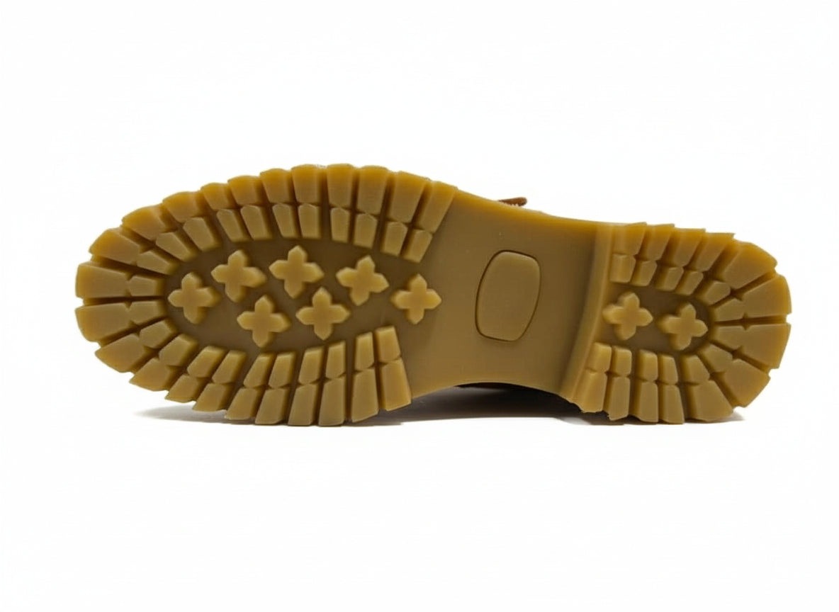 Men's Work Boots E-718 Leather Work Boots Color Honey Western Cowboy Pull On Boots