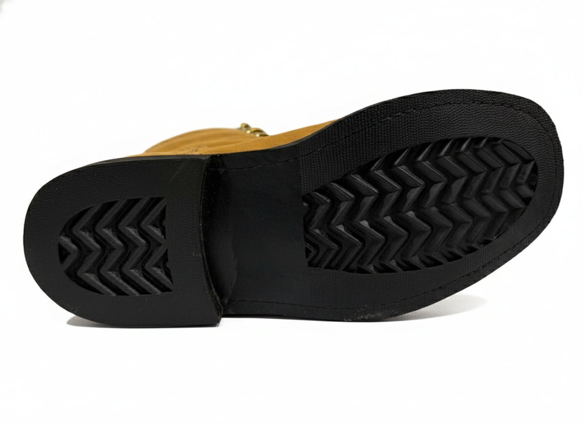 Men's Work Boots E-922 Square Toe Crazy Leather Mango