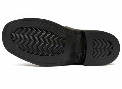 Men's Work Boots E-922 Square Toe Crazy Leather Chocolate