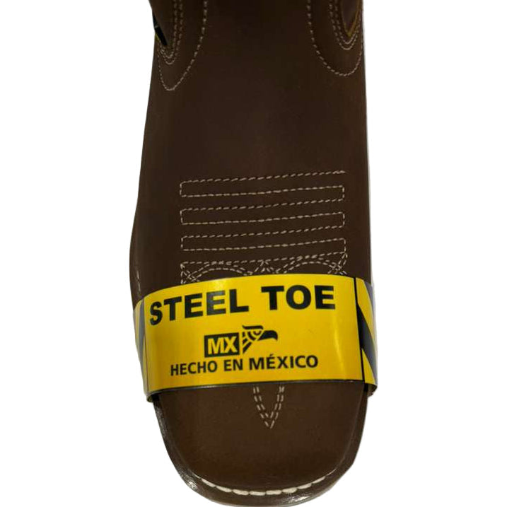 Men's Work Boots E-7650 Cafe Crazy  Square Steel Toe