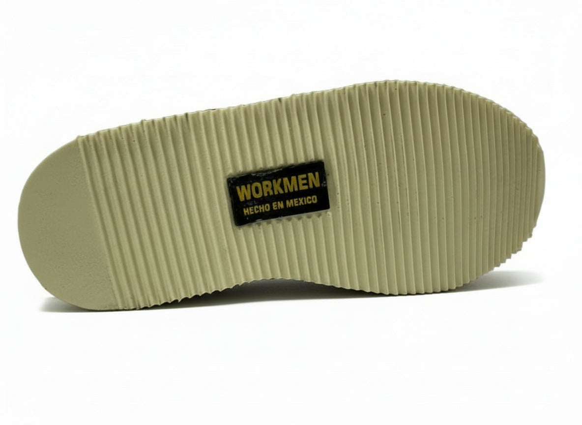 Men's Work Boots E-400 Shedron Flother Round Toe Striped Sole