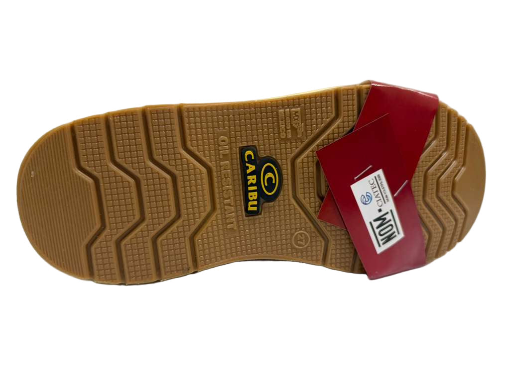 Men's Work Boots Caribu E-955E Square Stell Toe Honey