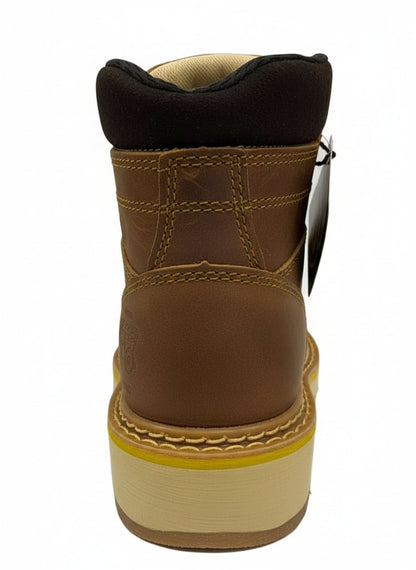 Men's Work Boots Caribu E-955E Square Stell Toe Honey