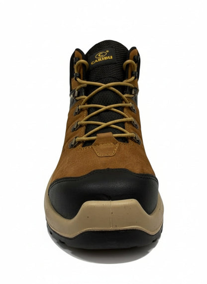 Men's Work Boots Caribu E-356 Nobuck Cajeta Round Toe