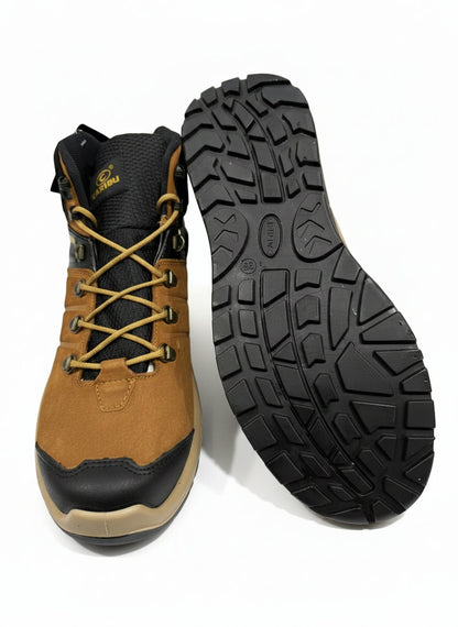 Men's Work Boots Caribu E-356 Nobuck Cajeta Round Toe