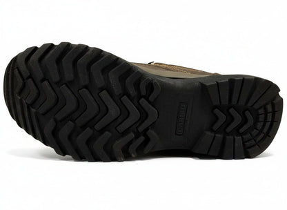 Men's Work Boots Caribu E-385 Crazy Cafe Leather Work Boots Round Toe