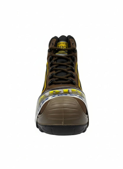 Men's Work Boots Caribu E-317 Crazy Cafe Round Toe Stell