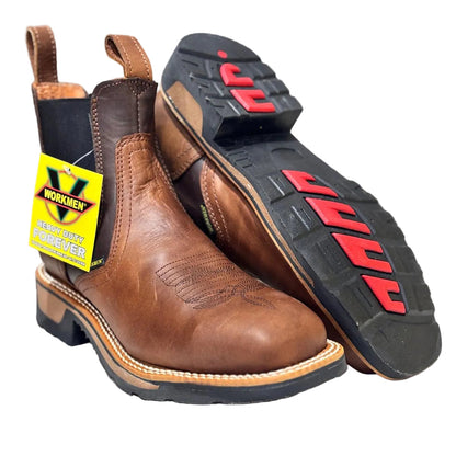 Men's Work Boots E-6855 CZY-CZY Tang Square Stell Bullying Toe Oklahoma