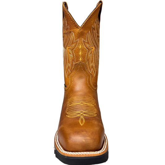 Men's Work Boots E-6480 Crazy Miel  Bullying Steel Toe Kansas (SIN) NGO-OCR
