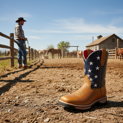 Men's Work Boots 6466- Crazy Honey Bullying