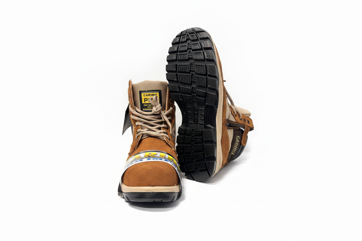 Botas con fondo blanco