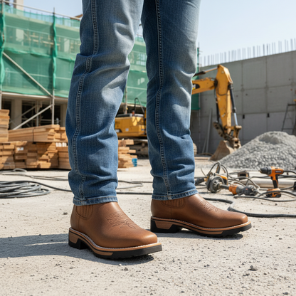 Men's Work Boots 6207-Crazy Tang Bullying