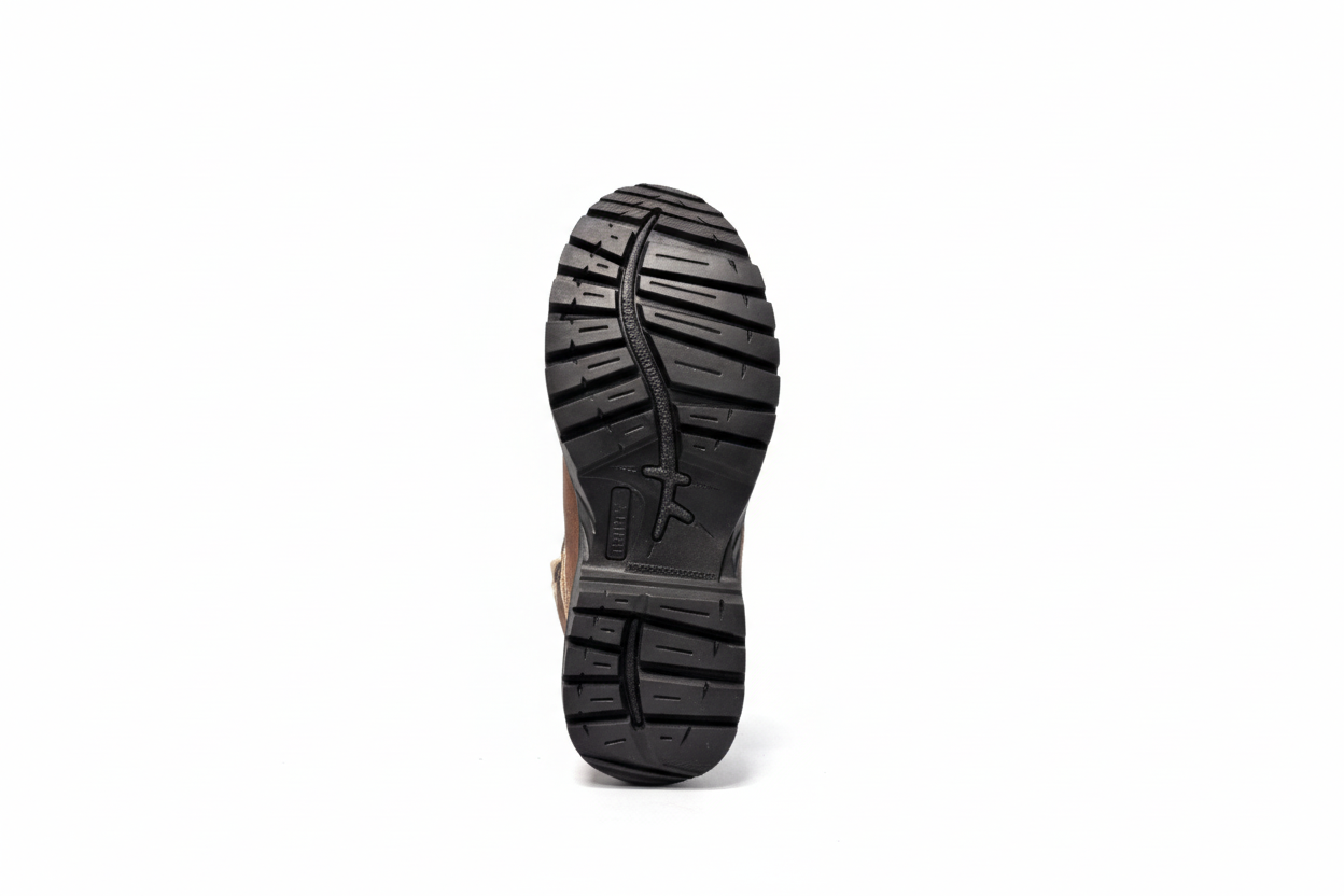Women Work Boots Caribu:806- Crazy Brown Steel Toe
