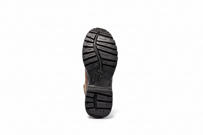 Women Work Boots Caribu:806- Crazy Brown Steel Toe