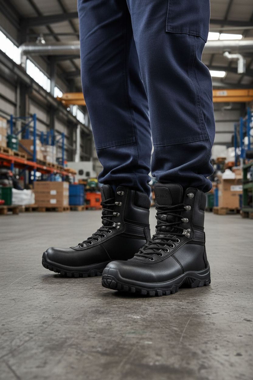 Men's Work Boots Caribu:301- Tactical  Hungaro Black